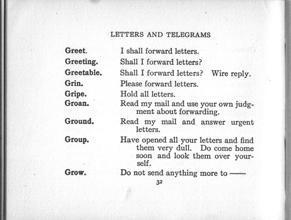 Letters and Telegrams