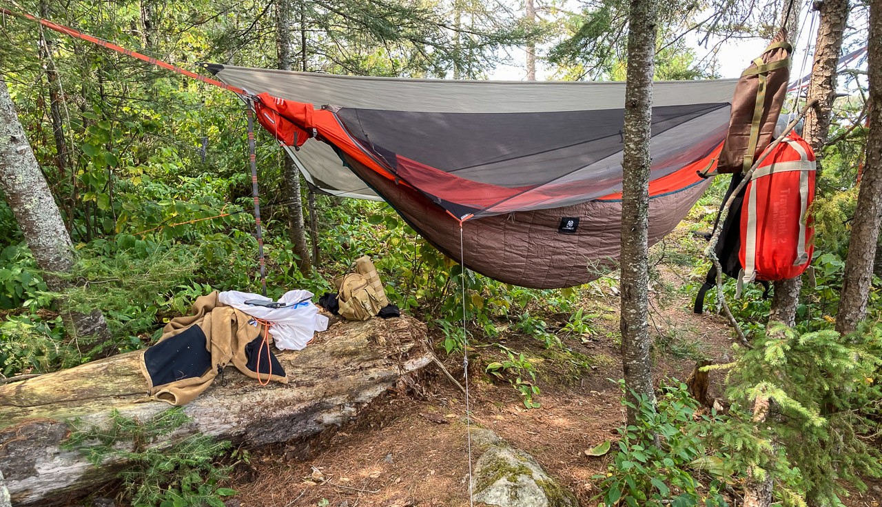 Pitched Over a Rock & Fallen Log
