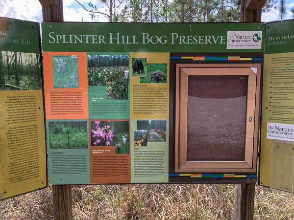 Splinter Hill Bog Sign
