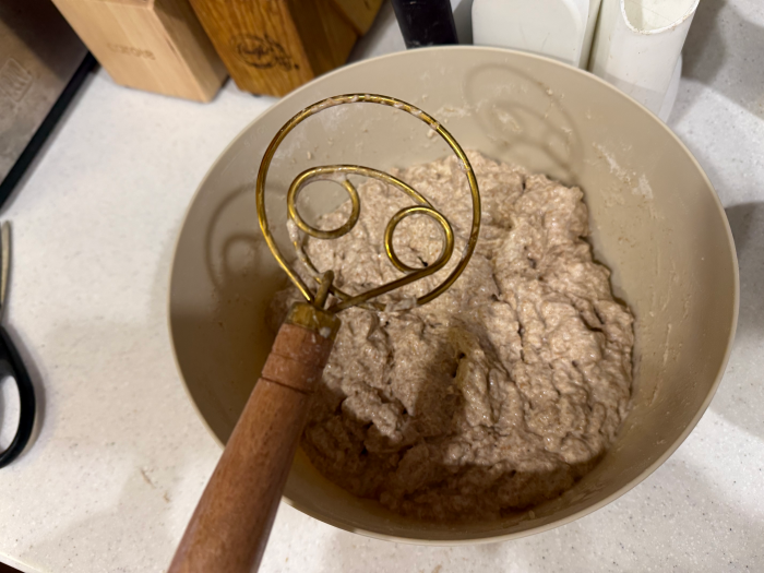 Danish Wisk in Action (Note Dough Not Sticking to It)