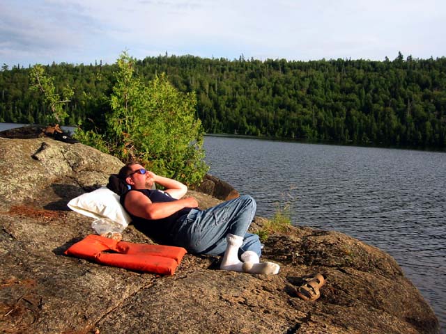 Relaxing on Lake Winchell