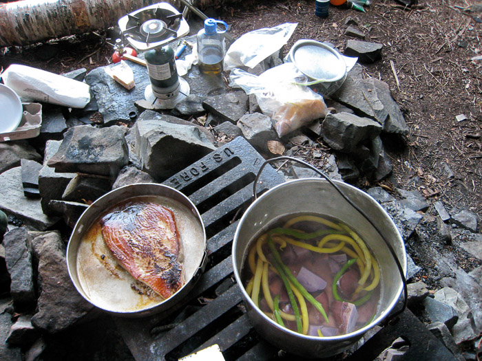 Tuna Steak & Home-Grown Veggies