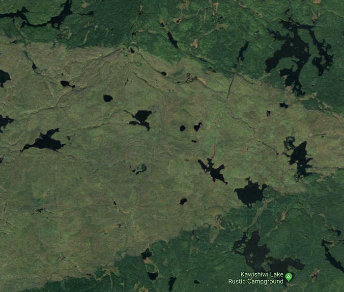 Area Burned by the Pagami Fire