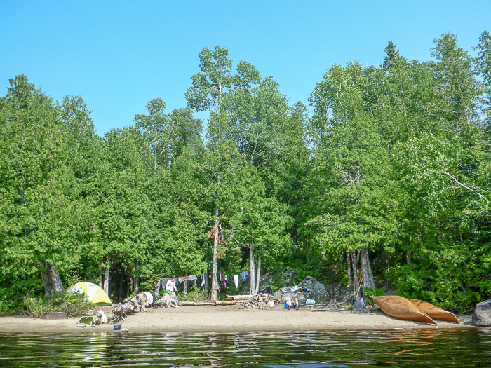 Campsite on Lake Malberg