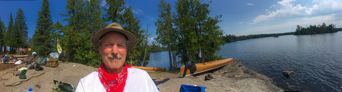 Campsite on Lake Polly