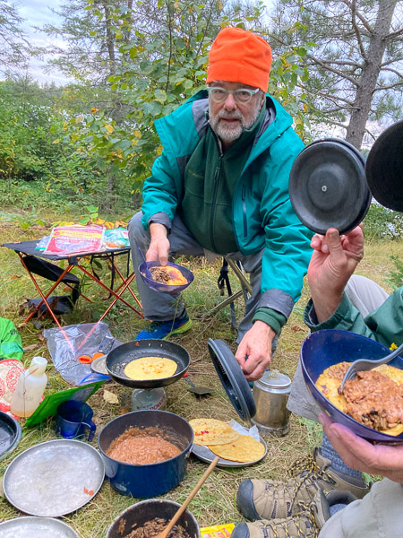 Dinner in a Sheltered Spot