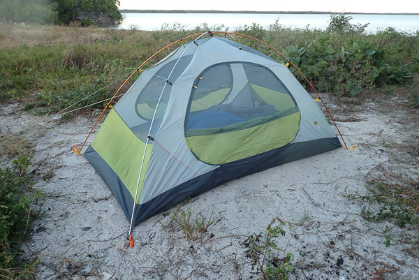 Tent Tied-Out Against the Wind