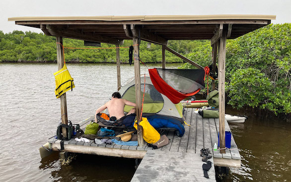 Cots, Bivy Bag, 2p Tent, & Hammock on a Chickee!