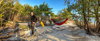 0021 Everglades 2023 Hammock Tent Panorama Rabbit Key Campsite