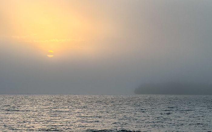 The Sun Through the Fog