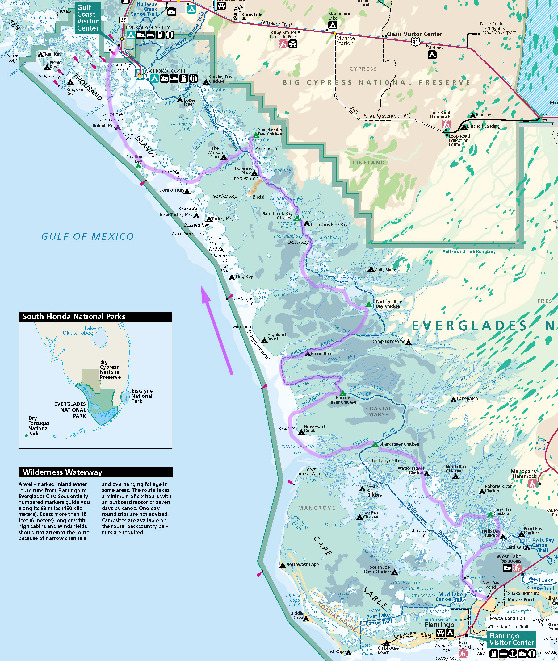 Everglades Route 2004 Wilderness Waterway