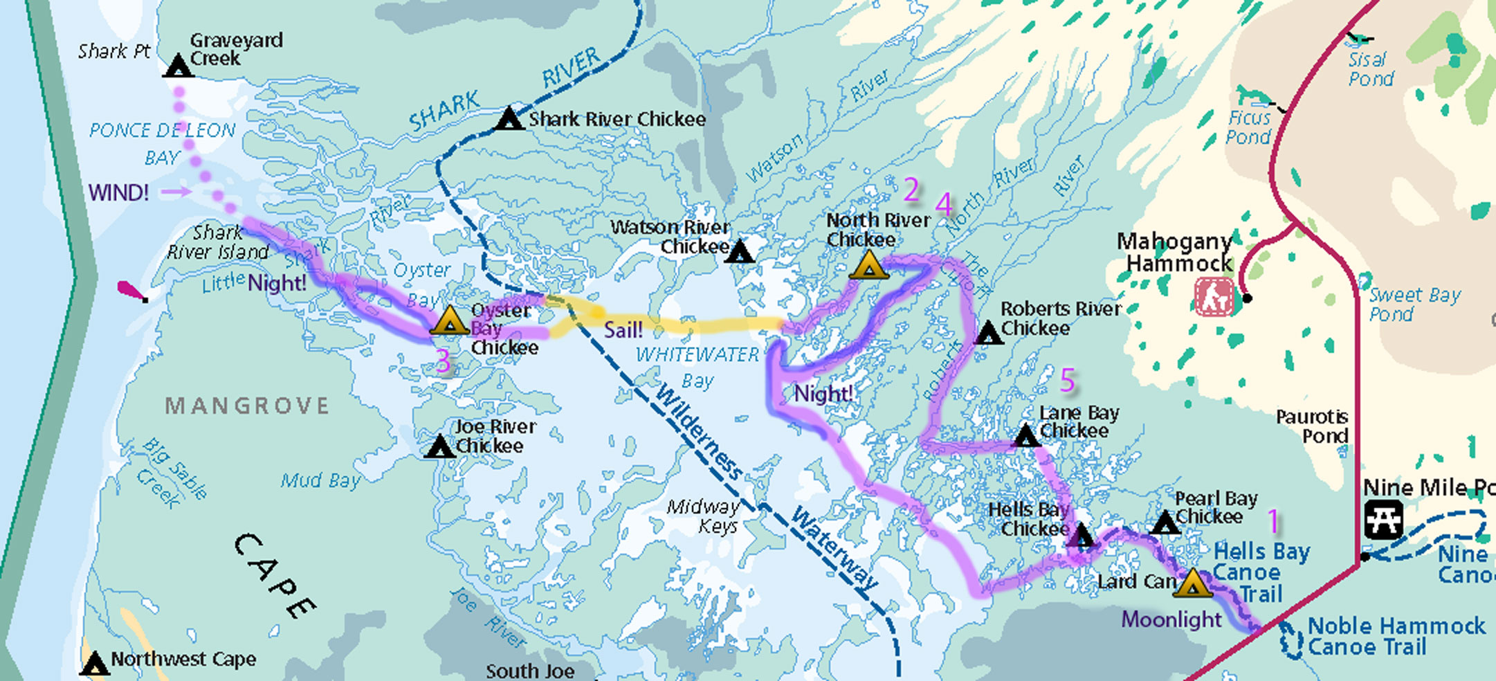 Everglades Route 2014 South Lost At Night