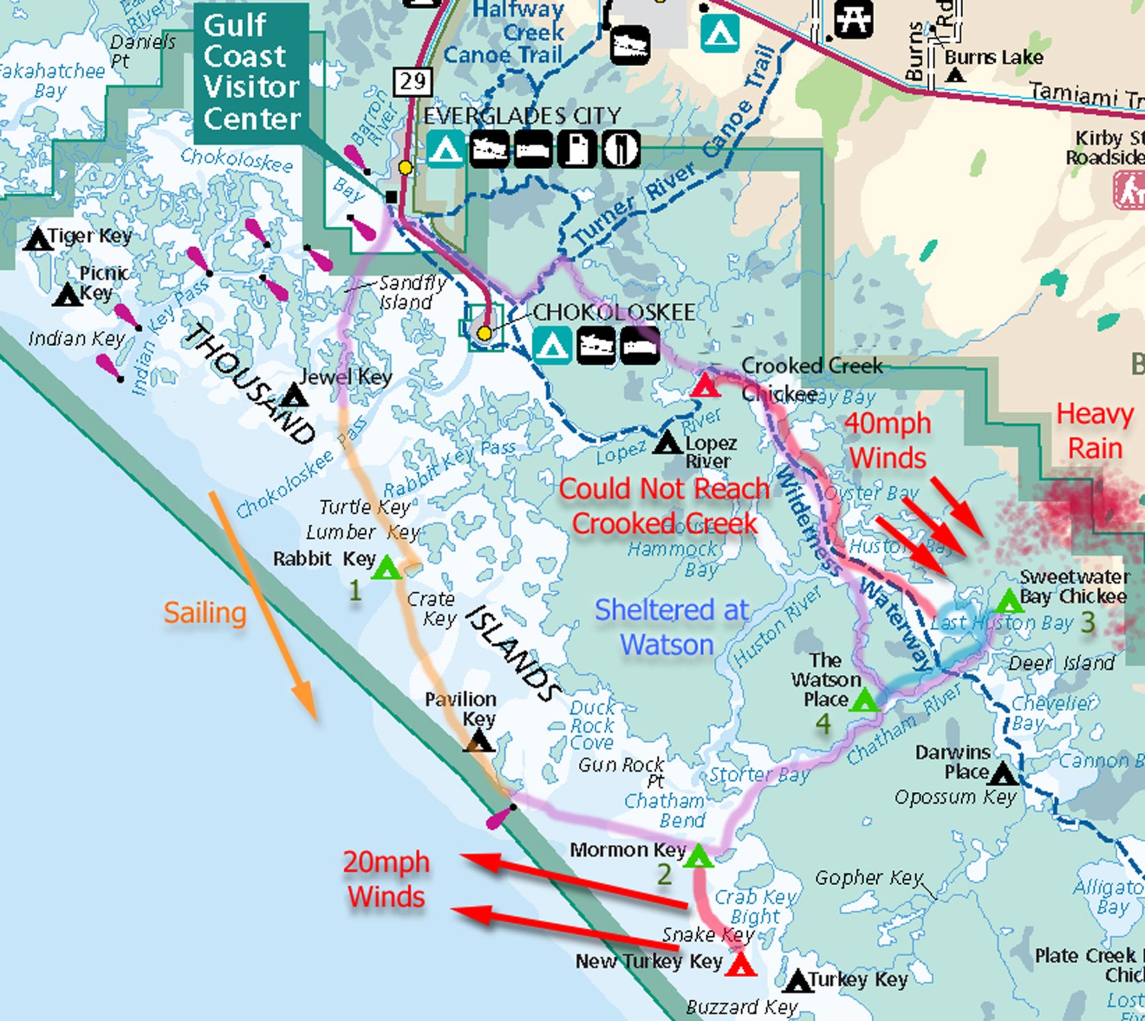 Everglades Route 2016 North Big Wind