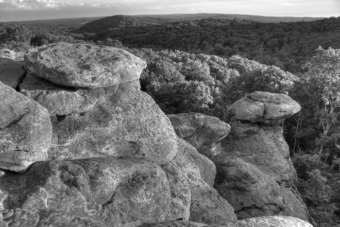 Rock Formations (B&W HDR Rendering)