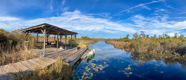 Bluff Lake Chickee Panorama