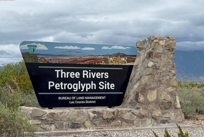 Three Rivers Petroglyphs Sign