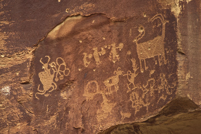 Panel with Bizarre Horned Figure