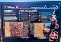 1005 Fisher Towers Map Sign Southwest Trip 2024 