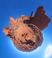 1018 Fisher Towers Panorama Southwest Trip 2024 Theta S 