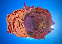 1021 Fisher Towers Panorama Self Portrait Southwest Trip 2024 Theta S 